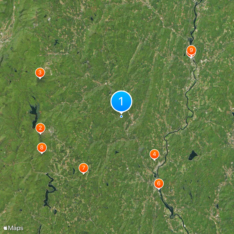 Condado de Windham Mapa
