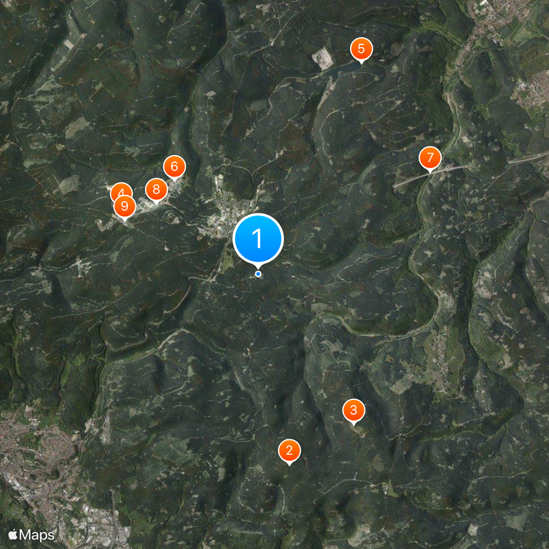 Rennsteig Tunnel Map