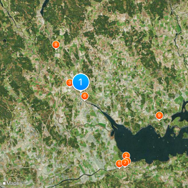 Köping Map