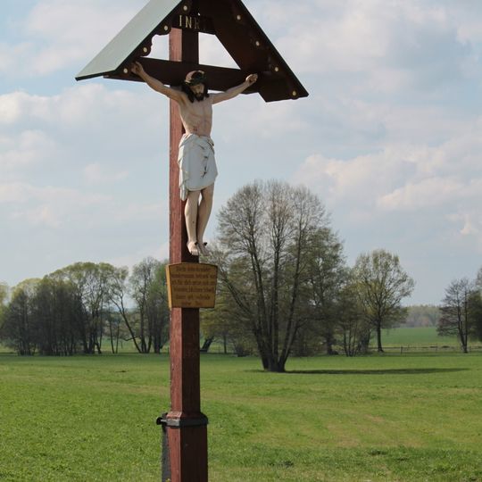 Wegkreuz an der Straße östlich von Zerna