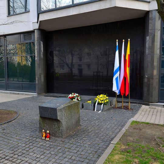 Szmul Zygielbojm Monument in Warsaw, Poland