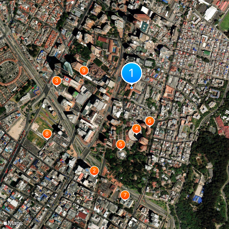 Colombian National Museum Kaart