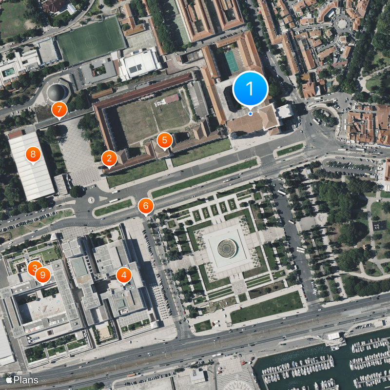 Jerónimos Monastery Map