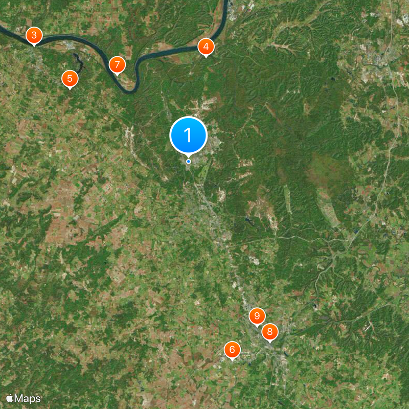 United States Bullion Depository Map