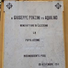 Lapide a Giuseppe Ponzini