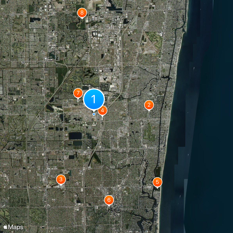 Lockhart Stadium Mapa