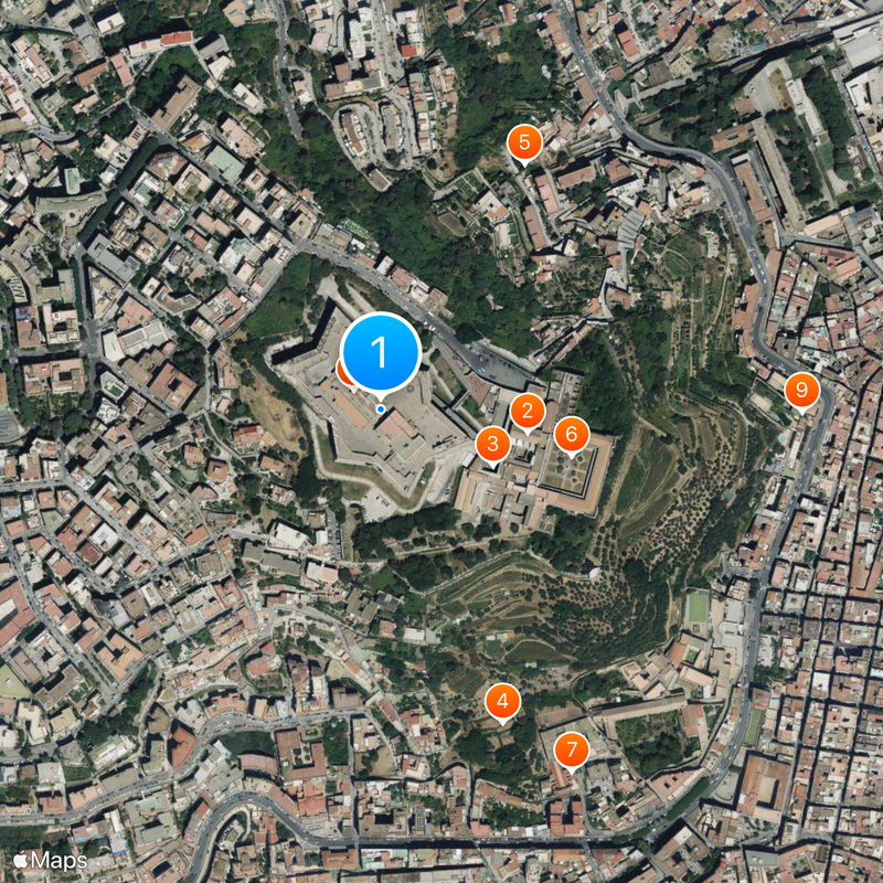 Castel Sant'Elmo Map