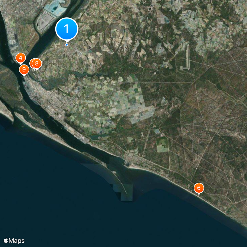 Palos de la Frontera Carte