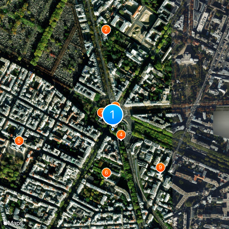 Katakomben von Paris Karte