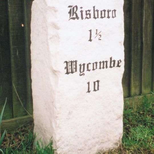 Milestone, Thame Road; Longwick village, by Plumtree; E of Post Office