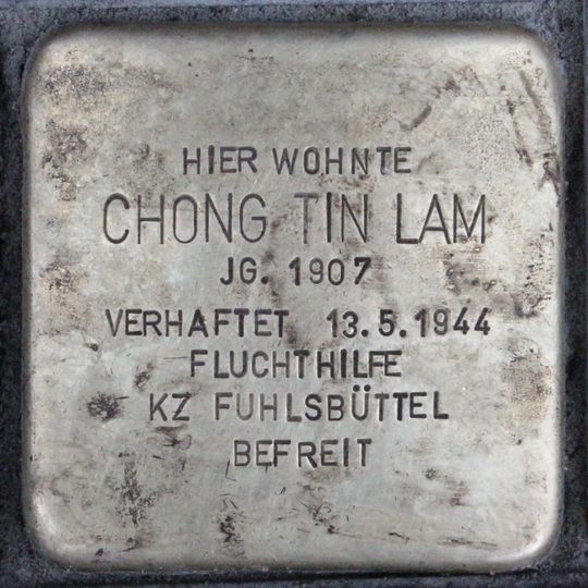 Stolperstein en memoria de Chong Tin Lam