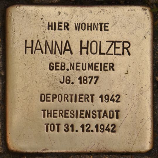 Stolperstein em memória de Hanna Holzer