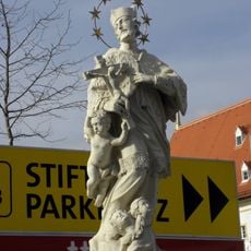 Statue of John of Nepomuk at Rathausplatz, Klosterneuburg