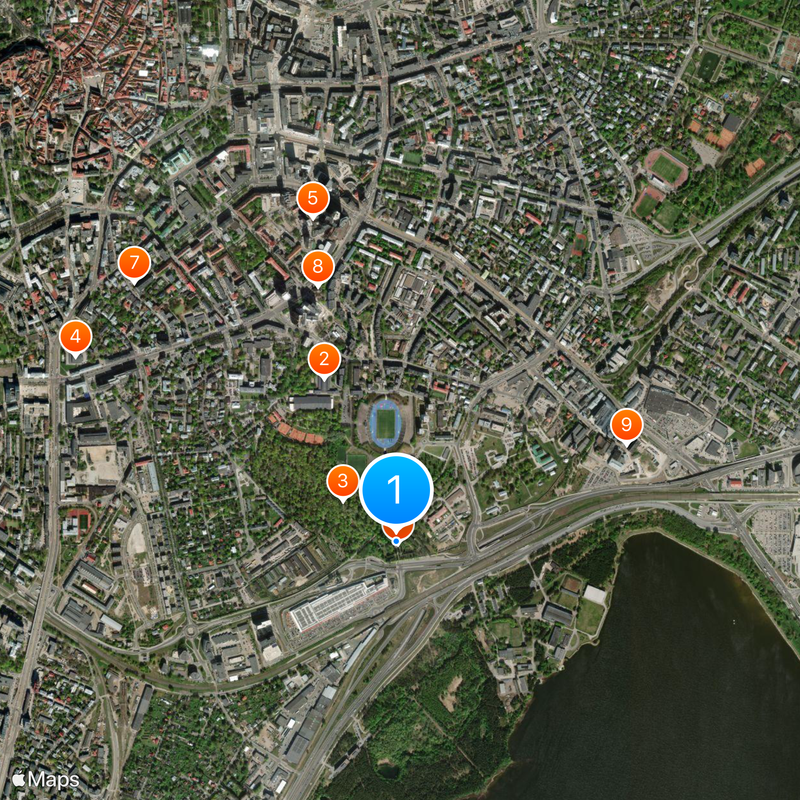 Bronze Soldier of Tallinn Map