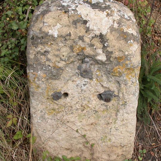 Milestone, Ermin Street; 70m E jcn Vicarage Lane in front No 89