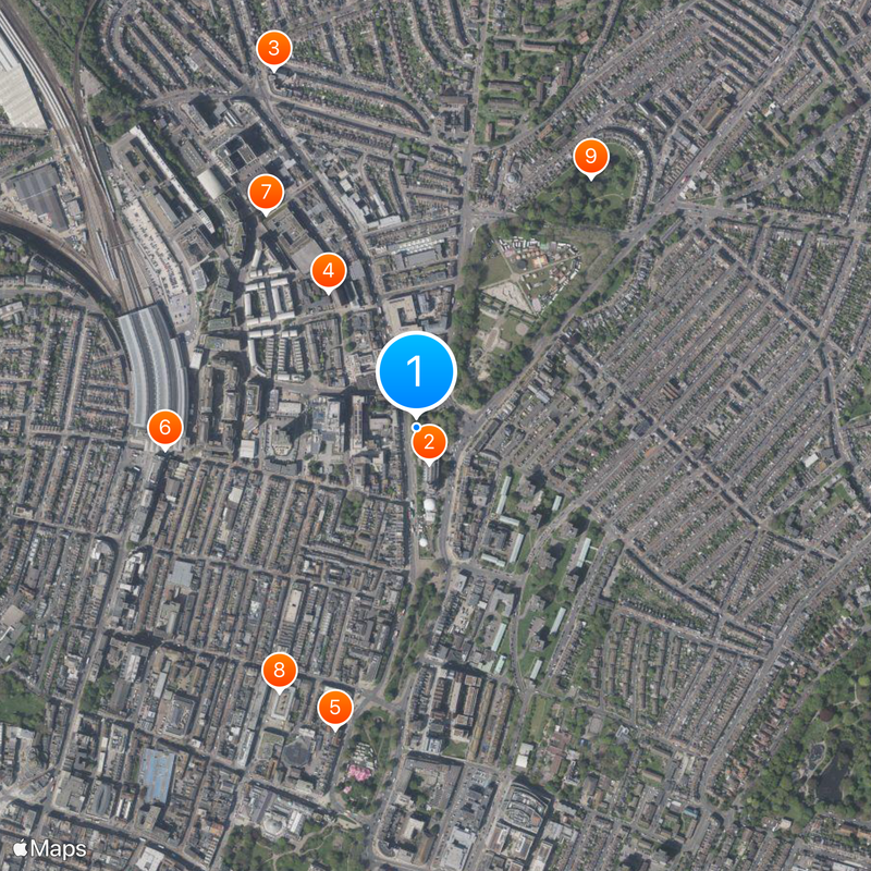 Brighton Pavilion Map