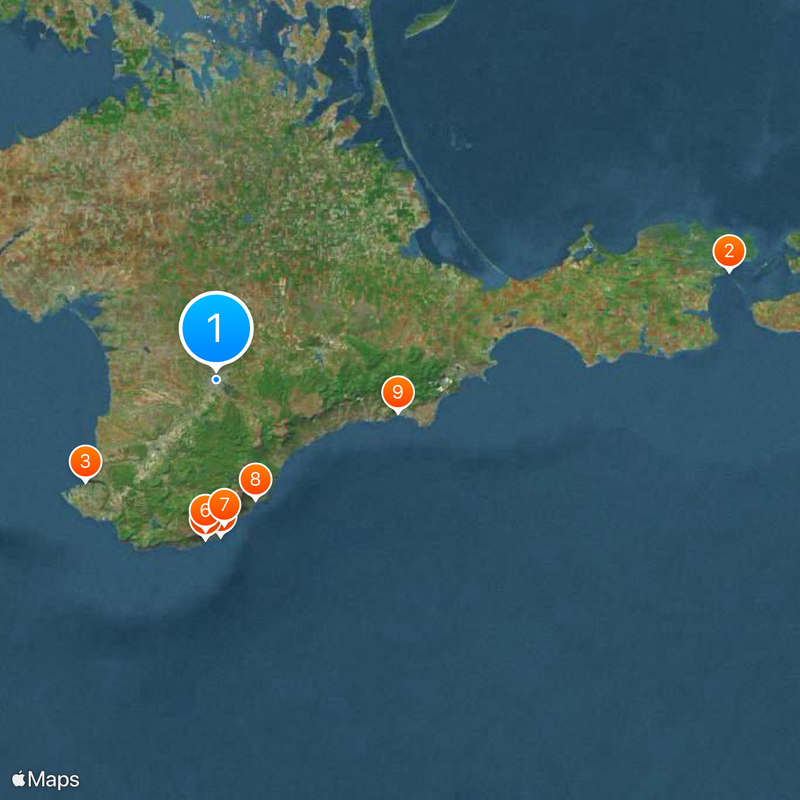 Republika Krymu Mapa