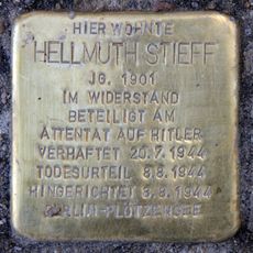 Stolperstein à la mémoire de Hellmuth Stieff
