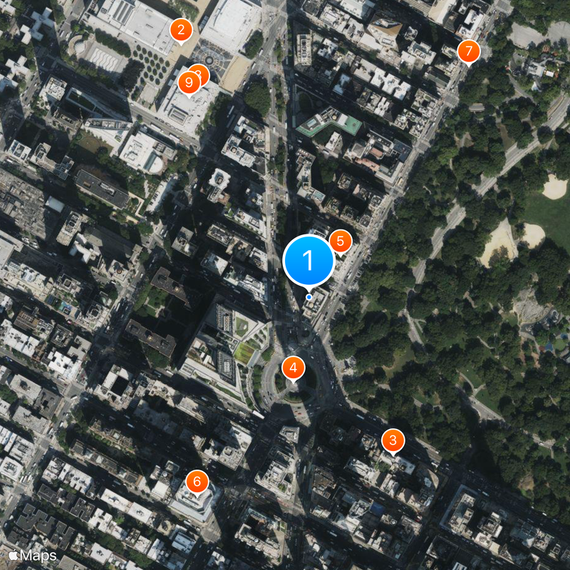 Trump International Hotel and Tower Mapa