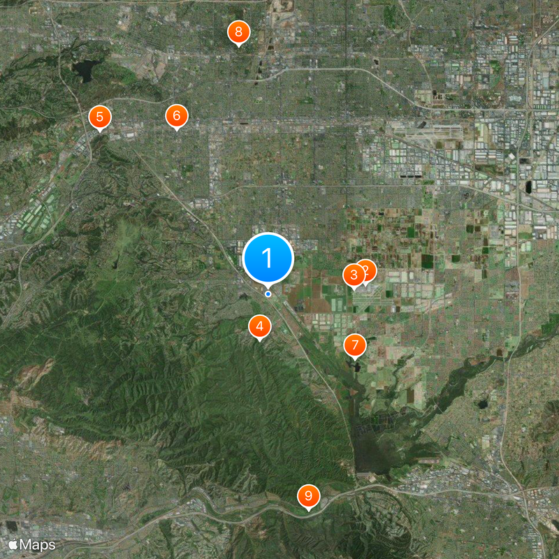 BAPS Shri Swaminarayan Mandir Chino Hills Kaart