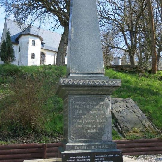 Pomník padlým ve válkách 1848 až 1866 v Podhradí u kostela