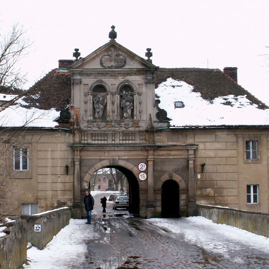 Gate building of the Lubiąż Abbey