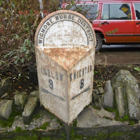 Milepost, High Street, Leintwardine