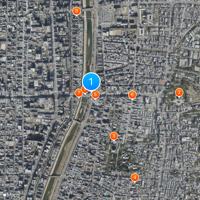 Gion-Shijō Station Map