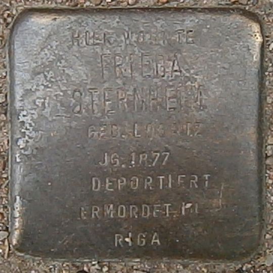 Stolperstein dedicated to Frieda Sternheim