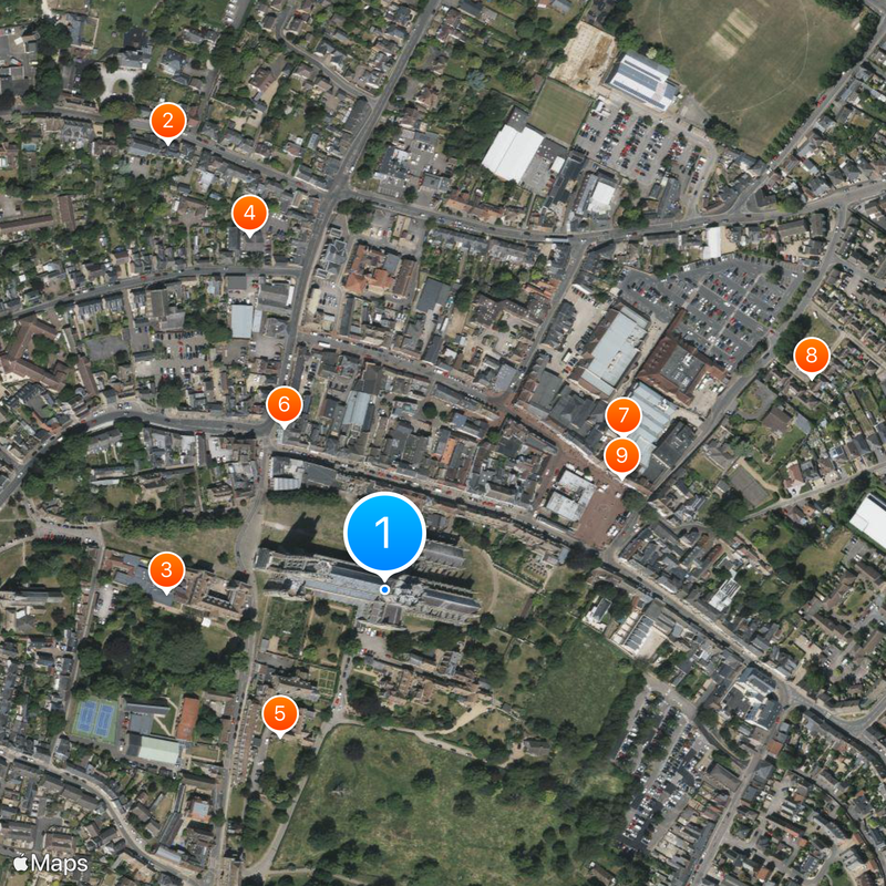 Kathedraal van Ely Kaart