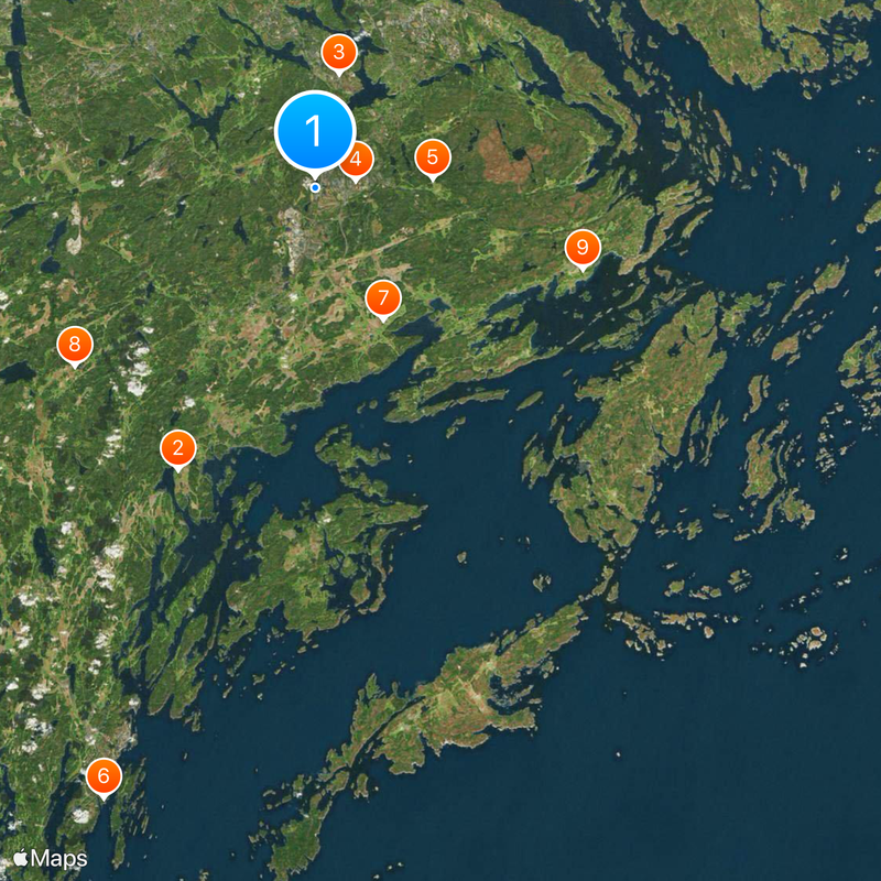 Comune di Haninge Mappa