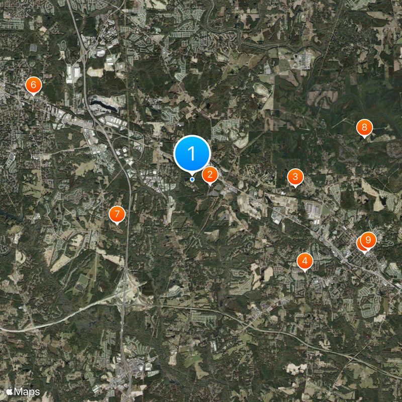 WRAL-TV Map