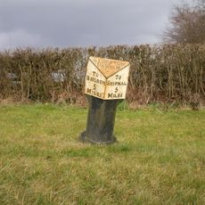 Milepost, Norton; opp. Primrose Cottage