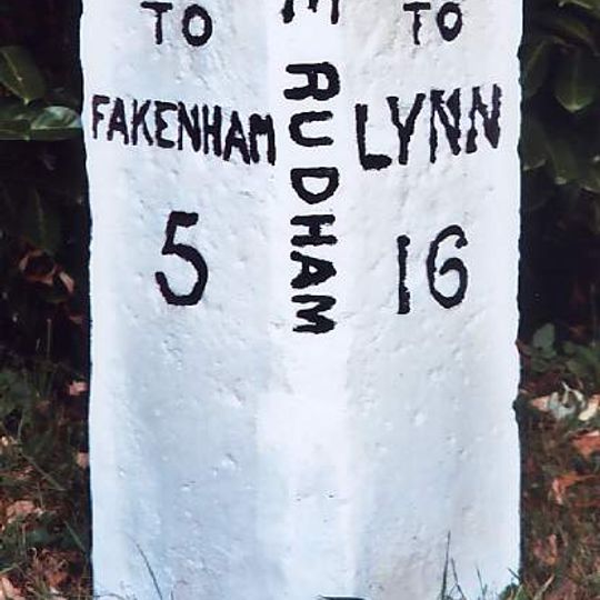 Milestone, 30yds E of gate to Coxford Nurseries, opp. cottages