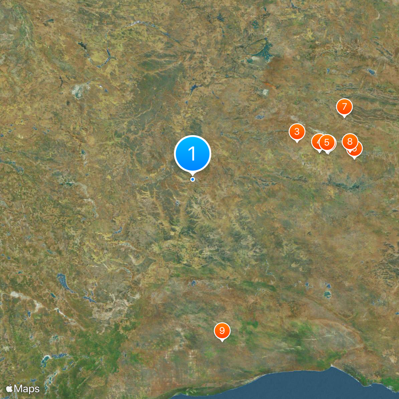 Great Central Road Karte