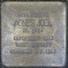 Stolperstein dedicated to Agnes Joel
