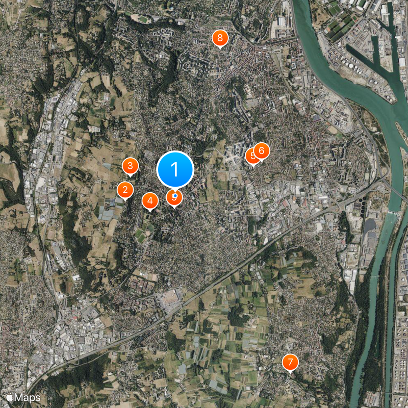 Saint-Genis-Laval Mappa