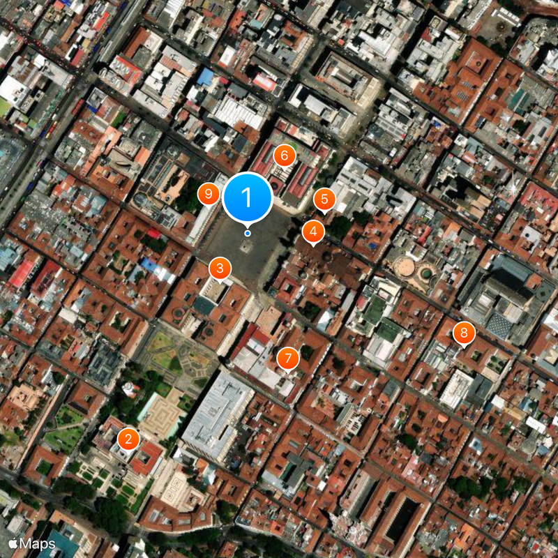 Plaza de Bolívar Map