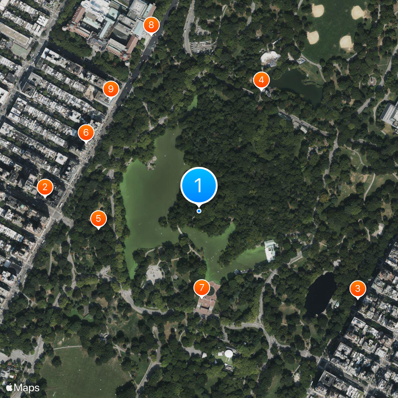 The Ramble and Lake Map