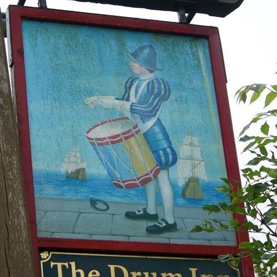 Sign Post Approximately 40 Metres East Of The Drum Public House