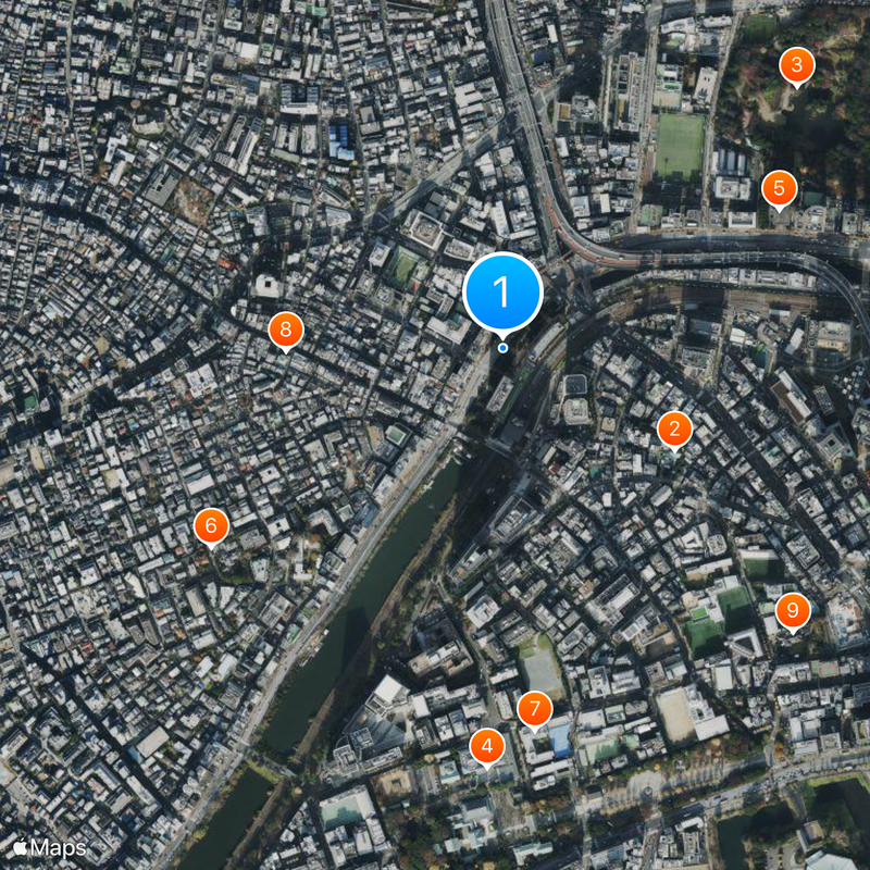 Iidabashi Station Map
