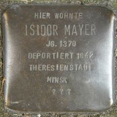 Stolperstein dedicated to Isidor Mayer