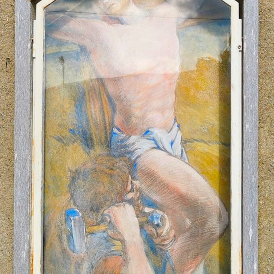 Stazione XI Gesù inchiodato alla croce