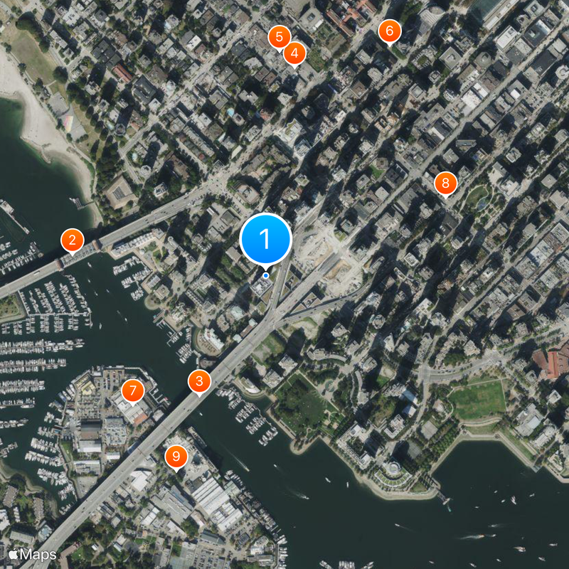 Vancouver House Mappa