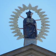 Statue of St. Ignatius of Loyola at the Church of St. Ignatius of Loyola in Prague