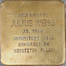 Stolperstein en memoria de Julius Weiss