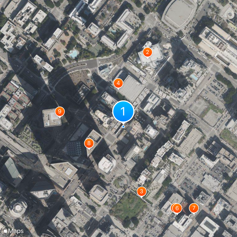 Museum of Contemporary Art, Los Angeles Map