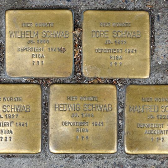 Stolperstein en memoria de Wilhelm Schwab