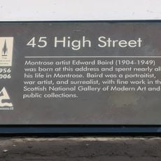 Commemorative Plaque for 45 High Street, Montrose, Angus