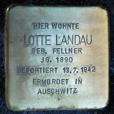 Stolperstein dedicated to Lotte Landau